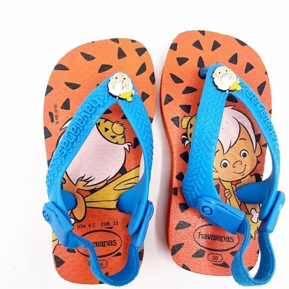 Havaiana Flinstone’s Bamm-Bamm flip flops - size 6 c - Picture 1 of 4